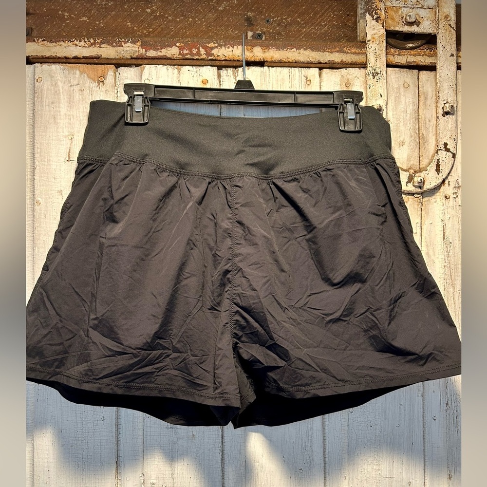 Madewell Black Athletic Shorts Large w/lining - Picture 1 of 7